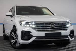 2022 Volkswagen Touareg CR MY22 210TDI Tiptronic 4MOTION R-Line Pure White 8 Speed Sports Automatic