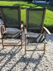 Outdoor chairs x 2