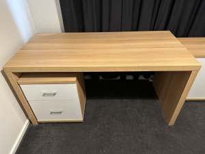 Study Desk, Return & Matching Cabinets