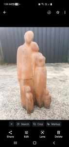 Terracotta Family Statue 