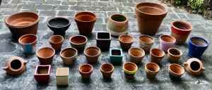 30 Terra Cotta Clay Garden Pots