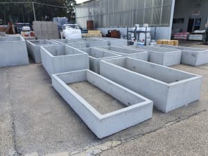 Raised Concrete Garden Beds