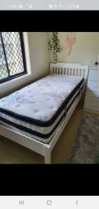 Single bed and Euro mattress