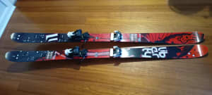 176cm Liberty skis with bindings for sale 