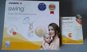 Medela Swing - single breast pump with accessories