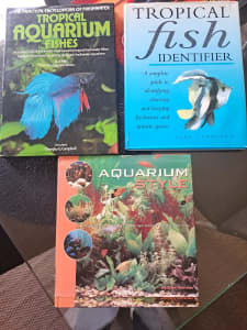 3 aquarium tropical fish books