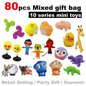 (80pcs toys)Mixed gift bag, birthday party boys & girl giveway