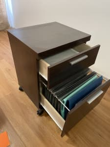 Small filing cabinet/drawers on wheels