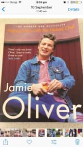 Happy days with the naked chef- Jamie Oliver book
