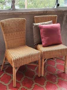 2 Cane Chairs. Available until Sunday the 21st of April
