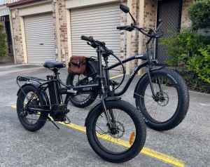 2 Electric Bikes with accessories