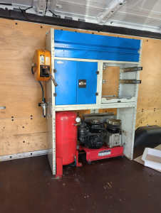 Compressor generator system for mechanics van