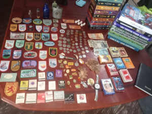 Old collectable Coins/Badges/Old playing cards Old Matches