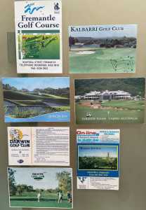Golf score cards