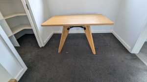Small timber dining table