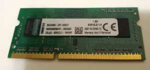 4GB DDR3L-1600 laptop Kingston ram, working, Carlton pickup