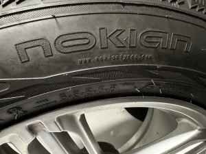 Nokian Snow Tyres & Rims x 4 - hardly used, approx 1,000kms