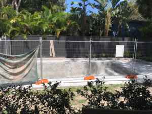 Temporary construction fencing