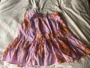Pink and orange skirt 