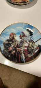 Franklin mint plates Indian several of them