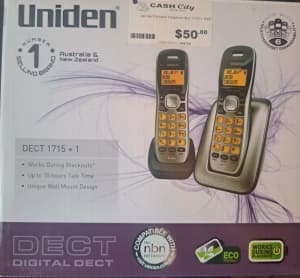 Uniden cordless phone twin handsets