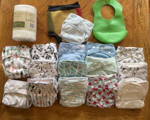 Reusable nappy bundle - 16 nappies in great condition