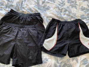 3 pairs men’s size small gym shorts
