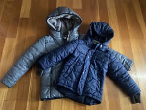 Kid warm coats, size L and size 98