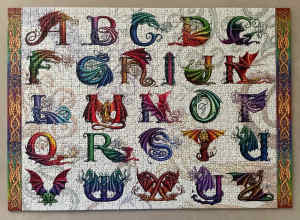 Ravensburger dragon alphabet 1000 piece jigsaw puzzle