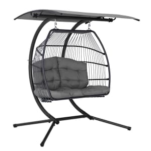 Gardeon Outdoor Furniture Lounge Hanging Swing Chair Egg Hammock Stand