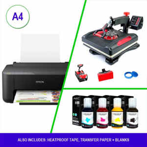 NEW Sublimation Beginner Starter Kit A4 Printer, 5 in 1 Heat Press