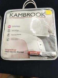 electric blanket machine washable double queen Kambrook Snugasabug