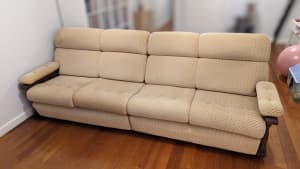 Vintage Cream Couch Set