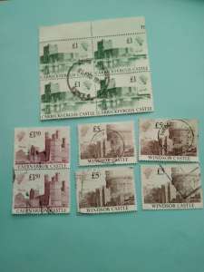1988 British Castles, used, 10 stamps.