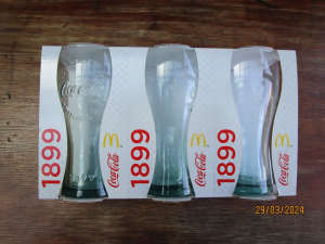 COCA COLA McDonalds GLASS Limited Edition 1899 x 36