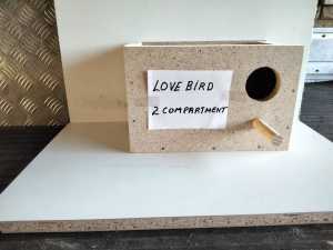 Lovebird nesting boxes. 