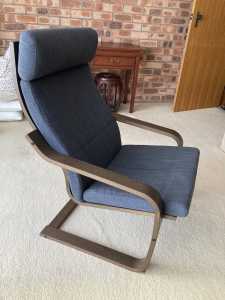Ikea poang chair dark wood colour excellent condition