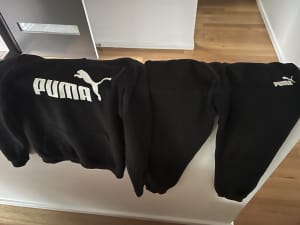 Puma tracksuit bottoms and hoodie age 13/14