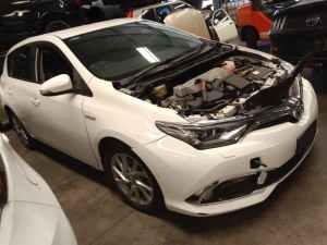 P3586 - Toyota Hybrid Corolla 2017 White Wrecking