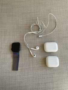 Apple Watch Series 6 and EarPods