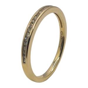 9ct Yellow Gold Ladies Diamond Ring Size Q 002400307351