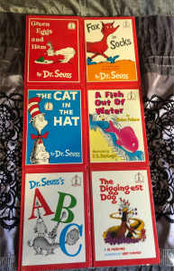 x6 Vintage Dr Seuss Books (1950-1960s)