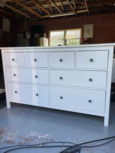 IKEA white 8-draw dresser
