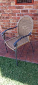 Outdoor Plastic Cane Chair- Good Condition