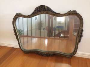 Vintage Timber Framed Mirror