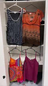 Colourful Blouse and Singlets $15 each or 4 for $50!
