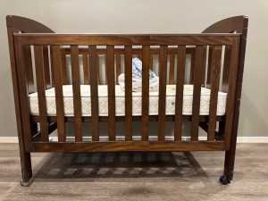 Childcare baby cot with Baby Bunting mattress