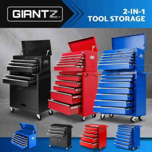 Giantz Tool Box Chest Cabinet Trolley 3-16 Drawers Toolbox Garage