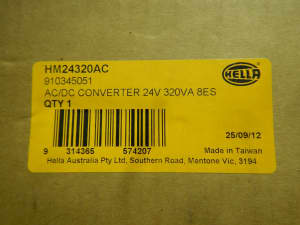 Hella HM24320AC AC/DC Electronic Transformers - 110-240V AC - 24V DC