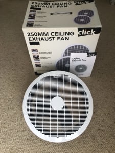 New 250mm ceiling exhaust fan